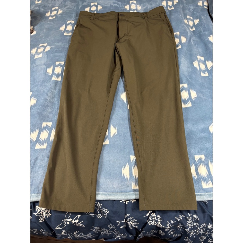 Lululemon Commission Slim-Fit Pant 36 Olive Green Warpstreme Commuter Trousers